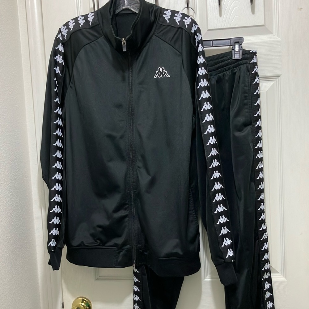 Kappa Tracksuit Warmup Sweatsuit Jogging Suit Jacket Joggers Football Soccer EUC